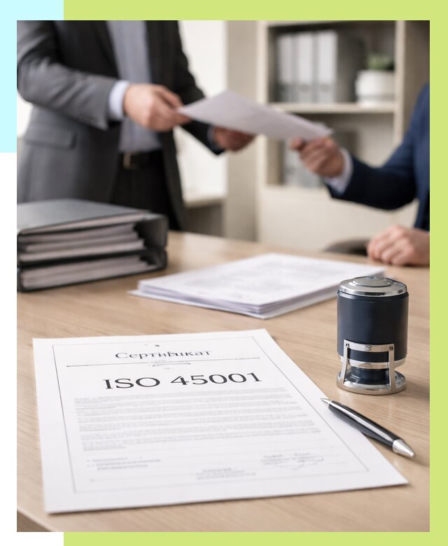 Сертификат ISO 45001 в Саянске под ключ от 45783 р. | Сертэкс